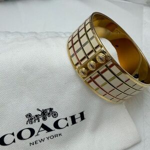 Coach Bangle Bracelet with Colorful Polka Dots